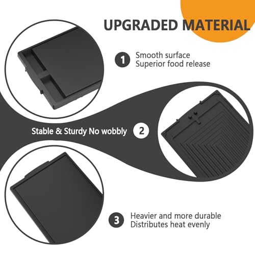 KIMSOFUNNY Heavy-duty Cast Iron W10432544 Griddle Replacement for Whirlpool Stove Parts Griddle Plate W10432539 Kenmore Jennair Maytag KitchenAid Gas Range Burner Griddle Pan Cooktop Parts - Image 3