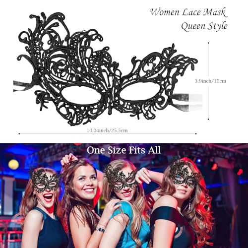 Exlinonline Lace Masquerade Mask for Women Adult,Soft Gentle Material,Specially For Costume,Thememed Party - Image 3
