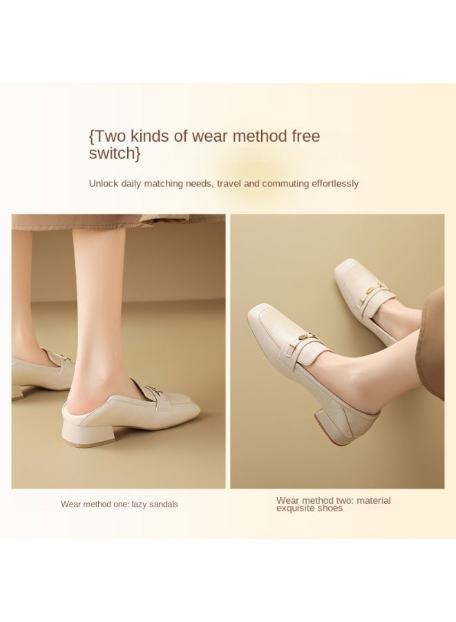 ZHR Decorative Buckle】soft Upper And Sole Commuter Flats, Comfortable Mom Flats, Summer Women's Loafers, Women's Flats - Image 5