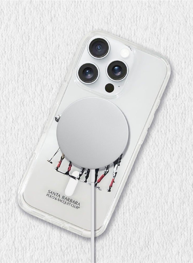 Santa Barabara Polo Santa Barbara Polo Racquet Club iPhone 16 Pro Willie Transparent Magsafe Cover – Morandi - Image 3