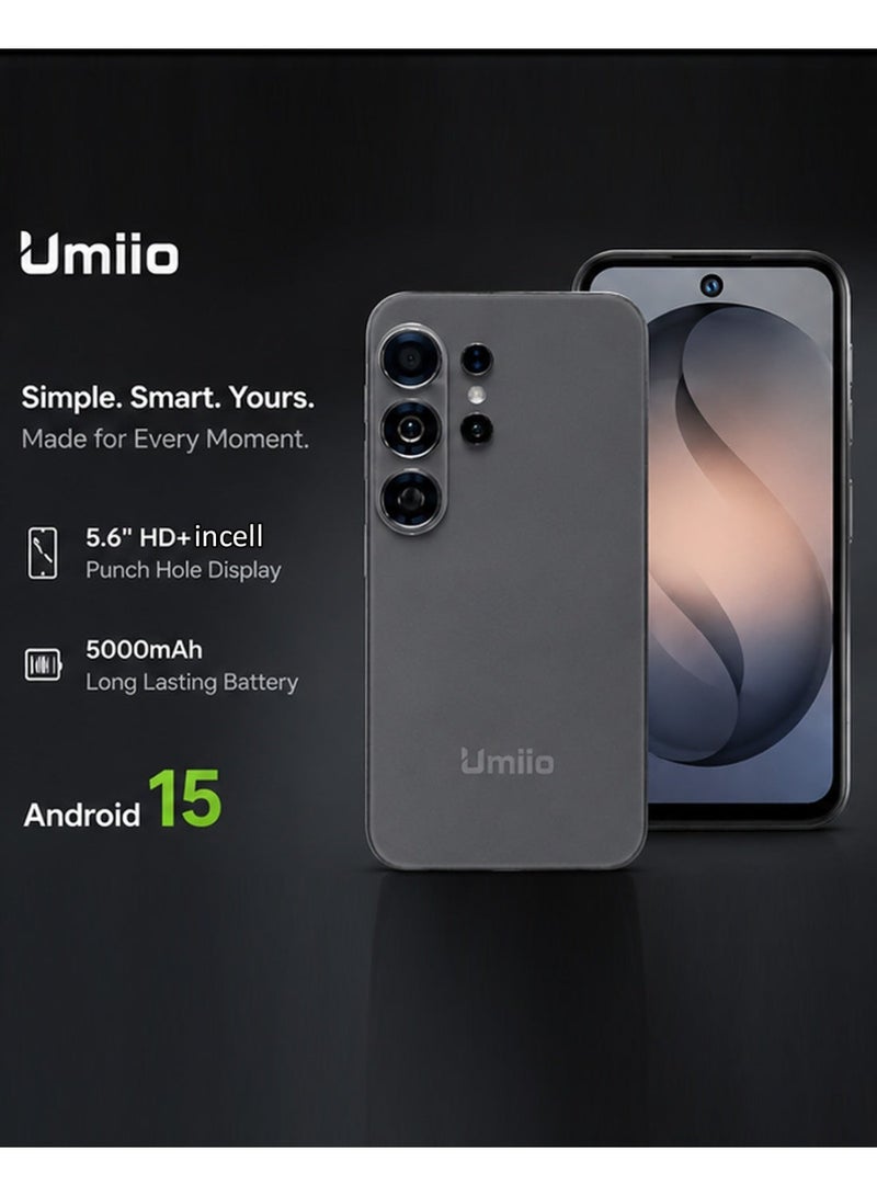 Umiio Mini Smartphone 5.6 Inch Incell Display Dual SIM S26 Ultra Android Cell Phone Triple Camera, Compact Small Size Android Mobile Phone For Kids & Adults - Image 4