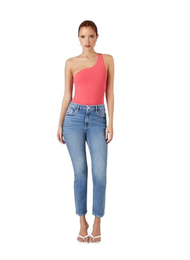 FOREVER 21 High-Rise Straight Jeans  - Image 1