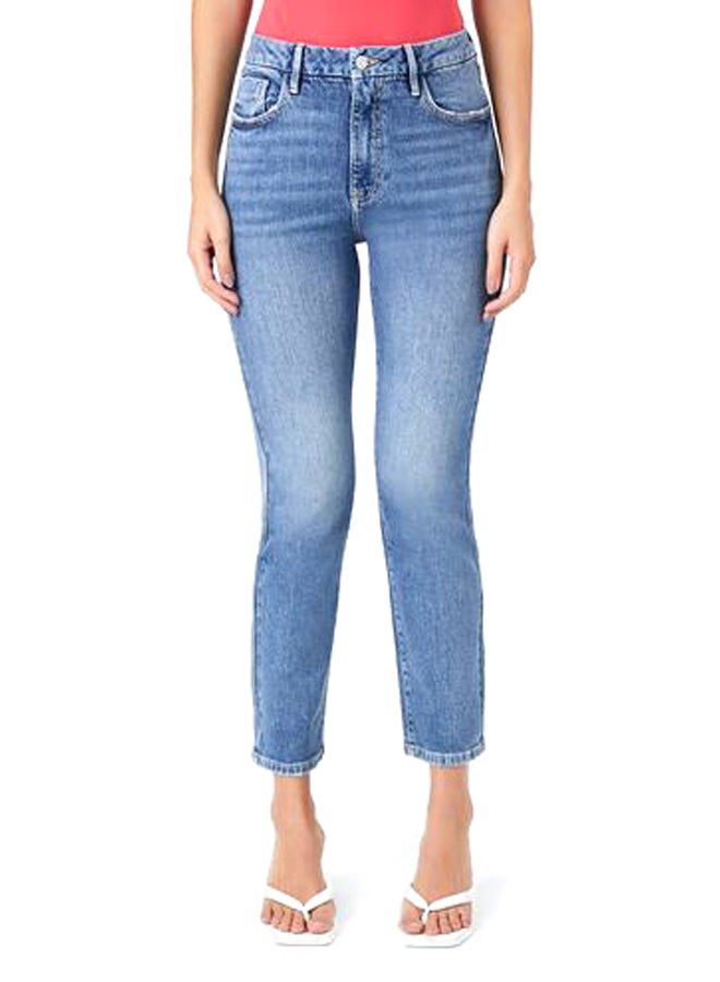FOREVER 21 High-Rise Straight Jeans  - Image 2