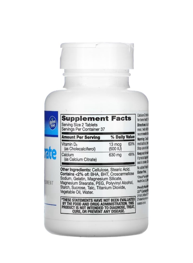 سترات الكالسيوم + د3 الحد الأقصى 75 قرصًا - Image 2