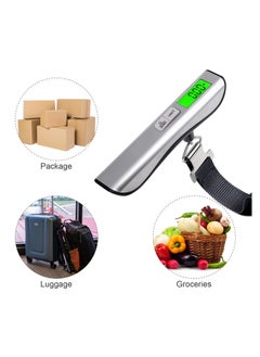 KASTWAVE Luggage Scale, Digital Hanging Luggage Scale, Travel Suitcase Scale, Portable Handheld Weight Baggage Scale, 110 Lbs Capacity, Green Backlight, LCD Display, Auto Data Lock Function  - Image 1