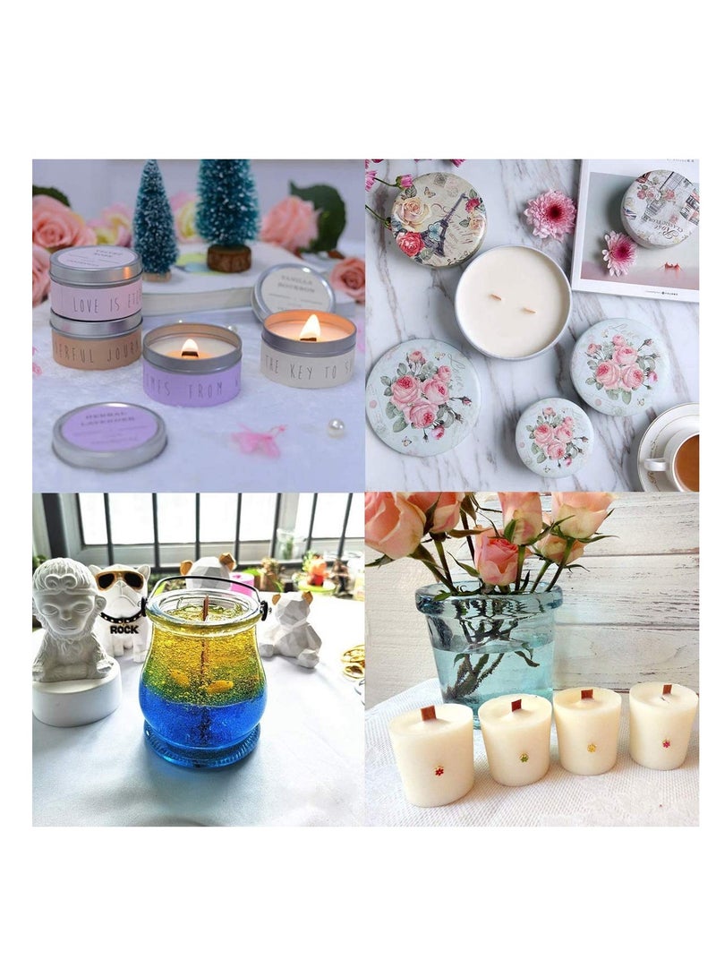 SYOSI Wood Wicks Kit for Candle Making,100 Pcs Wooden Candle Wicks , Natural Environmental Friendly Candle Cores - Image 3