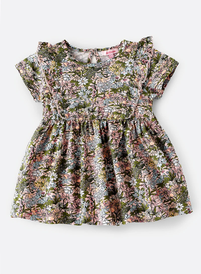 جيلين Jelliene Girls Dress Cotton, Soft and Comfortable Cotton Dress for Girls