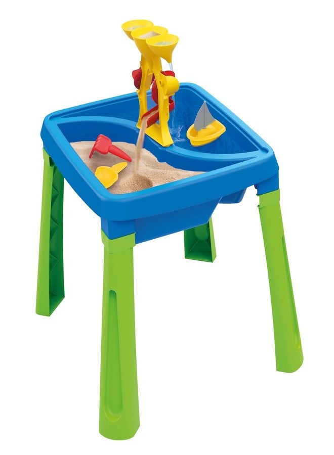 DOLU: 3-in-1 Activity Table: Sand, Water & Creativity - Blue, Green, Yellow - Play Accessories, Sensory Toy, Indoor/Outdoor, Toddlers & Kids Ages 2+ - Image 1