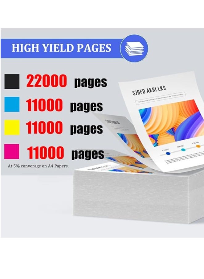 Terabyte NPG46/GPR-31/EXV29 Compatible C-EXV29 NPG-46 GPR-31 Toner Cartridges set for Image Runner ADV IR C5030 5035 C5235 C5240 YELLOW - Image 2