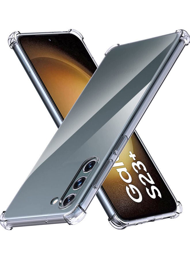 Rock Pow TPU Case Samsung Galaxy S23 Plus Case Clear Ultra Crystal Thin Transparent Protective Back Cover Soft Flexible Bumper Hybrid Silicone Case[Shock Absorption]  - Image 1
