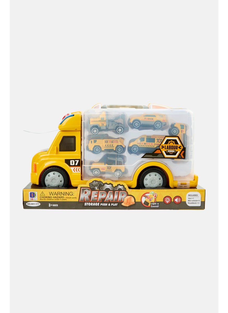 repair Labour Working Storage Push And Play, Yellow  - Image 1