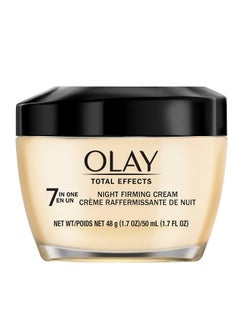 Olay Olay Total Effects Anti-Aging Night Firming Cream & Face Moisturizer with Vitamin C & E, 1.7 Fluid Ounce  - Image 1