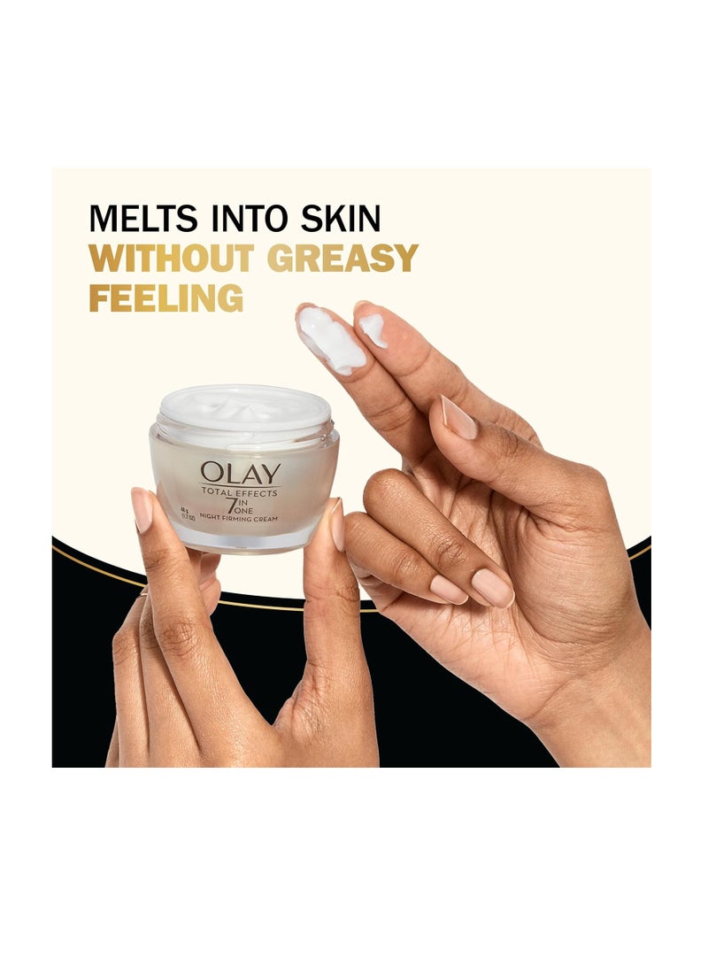 Olay Olay Total Effects Anti-Aging Night Firming Cream & Face Moisturizer with Vitamin C & E, 1.7 fl oz - Image 4