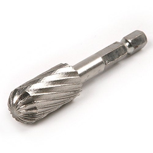 Preamer 5 Pics 1/4" Hex Shank HHS Rotary Wood Carving Burr File Rasp Drill Bit Set - Image 3