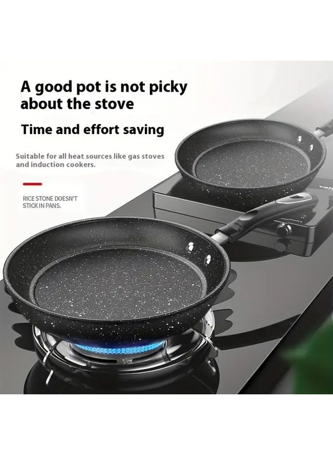 Non Stick Marble Coated Cast Iron Skillet 11 02 Inch Induction Cooktop Safe - Image 1