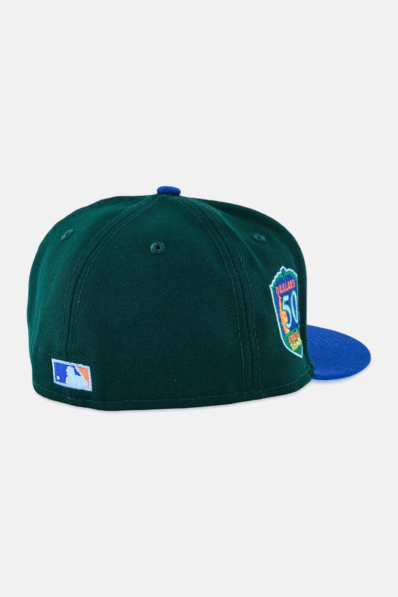 New Era x MLB Men Oakland Athletics Fitted Cap, Green - Image 2