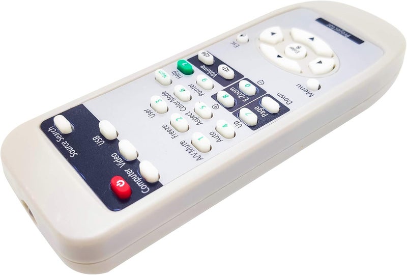 INTECHING 1515068 Projector Remote Control for Epson EB-X9, EH-TW420, EH-TW450, EX31, EX3200, EX51, EX5200, EX71, EX7200, PowerLite 1220/1260/ 79/ Home Cinema 705HD/ S10+/ S7/ S9/ W10+/ W7/ X9, VS200 - Image 2