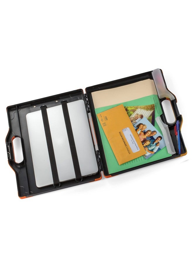 أوفيس ميت صندوق تخزين الحافظة من Officemate، مقاس خطاب/مقاس قانوني، باللونين الأسود والبرتقالي (83326) - Image 4