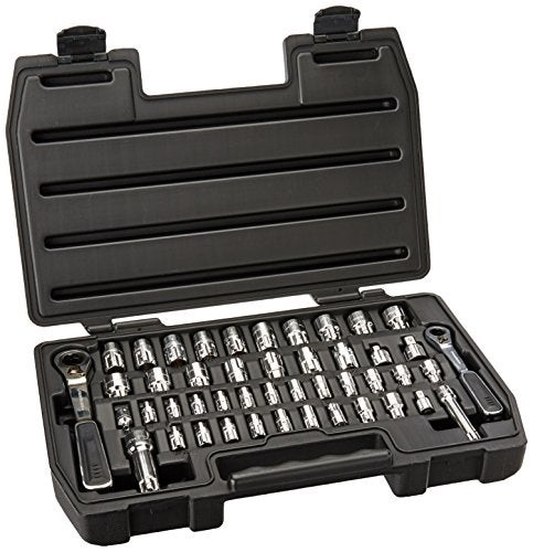 GEARWRENCH 46 Pc 14 38 Drive 6 Pt PassThru Mechanics Tool Set SAEMetric 8946