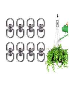 Y&D Hanging Basket Spinner Swivel Hooks Rotating Hook Dog Lead, Flower Pot, Spinning Dual Clip for Wind Spinners Garden Bird Feeder  - Image 1