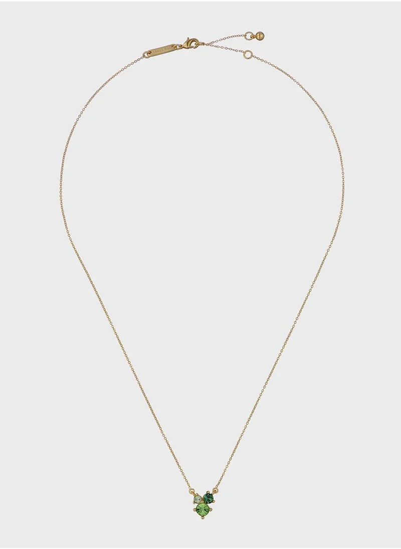 Ted Baker Chain Detail Drop  Long Necklace