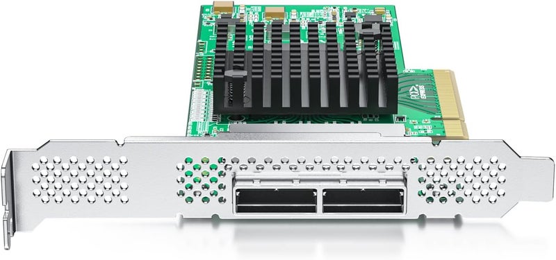 ipolex External PCIe SAS/SATA HBA Controller Card, SAS2008 Chip, PCIe 2.0 x8 6Gb/s, Same as 9200-8E, Dual Mini SAS 8088, JBOD/Non-RAID Support, Windows/Linux/VMware Compatible - Image 3