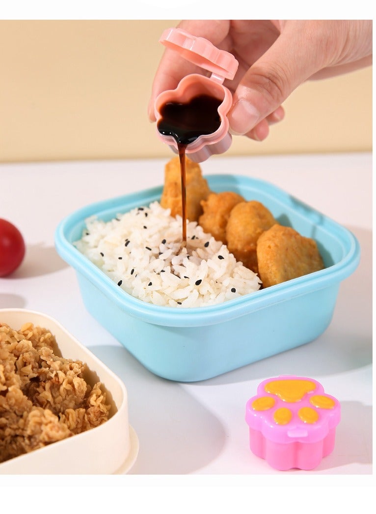 GUDOO Salad Dressing Container To Go Leak-proof and Reusable Dipping Sauce Cups with Lids Small Condiment Containers for Snacks Sauces Dips and Spices 4pcs  - Image 2