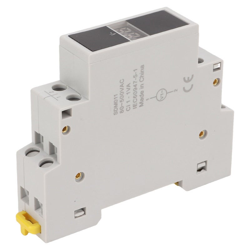 مقياس الفولت الرقمي AC 80V-500V مقياس الجهد أحادي الطور - دقة عالية شاشة عرض واضحة مع غلاف ABS للكهربائيين - Image 3
