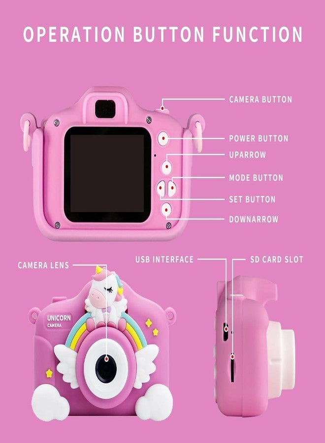AUM ENTERPRISE Unicorn Camera for Girls,The Unicorn Toy,HD Digital Video Camera for 3-12 Years Old Childs Boys Girls,Christmas Birthday Gifts. - Image 5