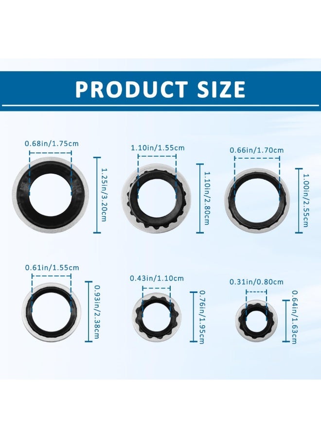 30Pcs AC Compressor Seal Kit, Air Conditioning Compressor Port Seal Washer, Universal Car Gasket Seals Repairs Set - Image 2