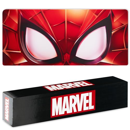 Marvel Spiderman Desk Mat Large Mouse Mat 31.2 x 13.9” Desk Protector Mat PC Laptop Keyboard Gaming & Office Supplies Non Slip - Spiderman Gifts for Men (Red Spiderman) - Image 1