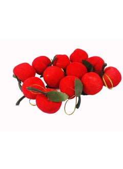 Evisha Evisha 6 Pcs Small Mini Snow Man and 12 Pcs Small Mini Red Apple Artificial for Christmas Tree Decoration  - Image 3