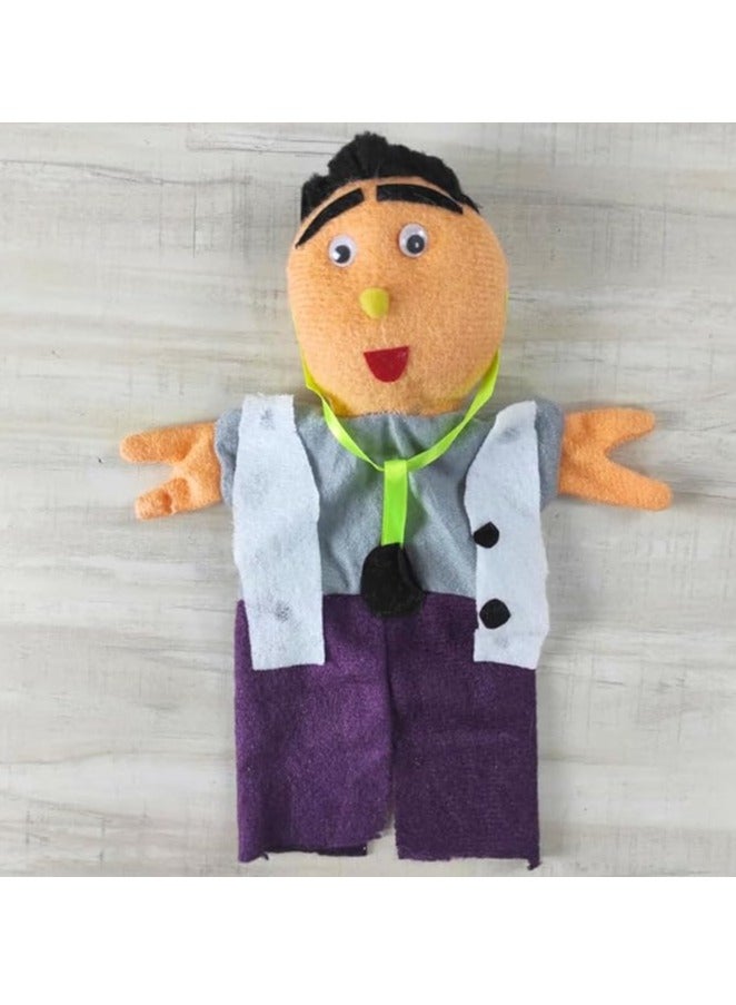 Hand Puppets for Kids Storytelling, Puppet for Theater, Puppet for School, Teaching Speech with Different Characters, Made of High Quality Materials (Dr. Men) - Image 2