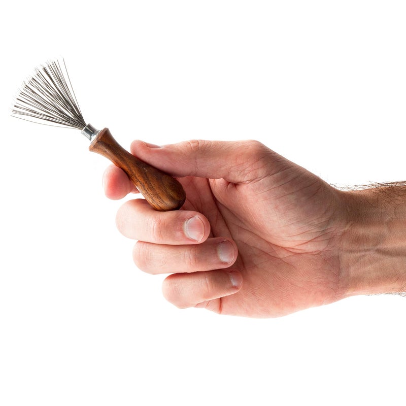 ZilberHaar Brush Cleaner - Beard and Hair Brush Cleaner Tool - Hand-Made Natural Hairbrush Cleaner Tool - 4.3 Inches Long and 1.9 Inches Wide at Rake End - Image 2
