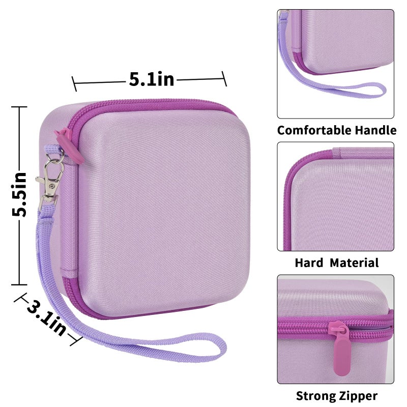 PAIYULE Kids Instant Print Camera Case Compatible with ESOXOFFORE for Dylanto for DUDUDRAGON for GKTZ for ETIKEZ for Dafotil for Careenoah for Aasonida Digital Video Prints Paper Bag (Box Only) Purple - Image 3