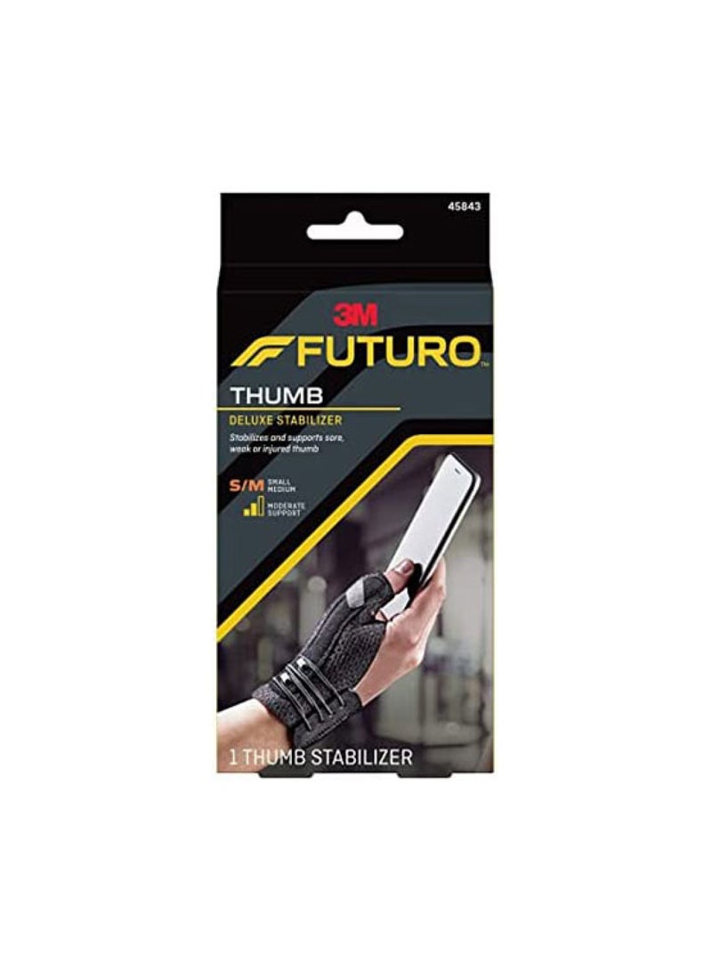 Thumb Deluxe Stabilizer 45843, Small, Medium Size, 1 Thumb Stabilizer Black Color