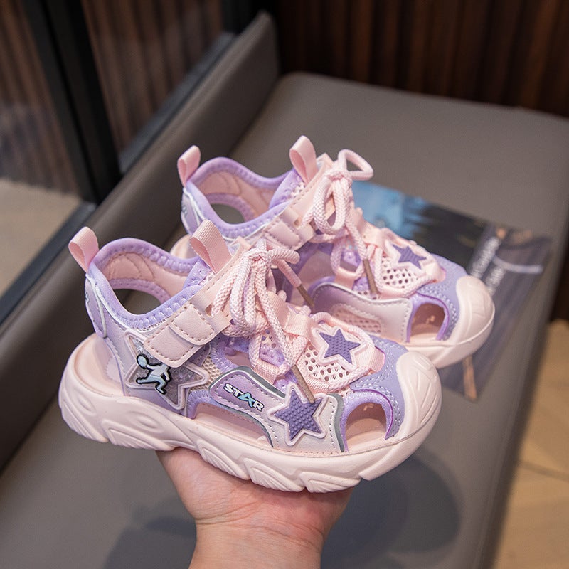 Children'S Fashion Sandals 2024 Children'S Sandals Wear-Resistant Non-Slip Air Cushion Soft Bottom Boys Beach Sandals - Image 1