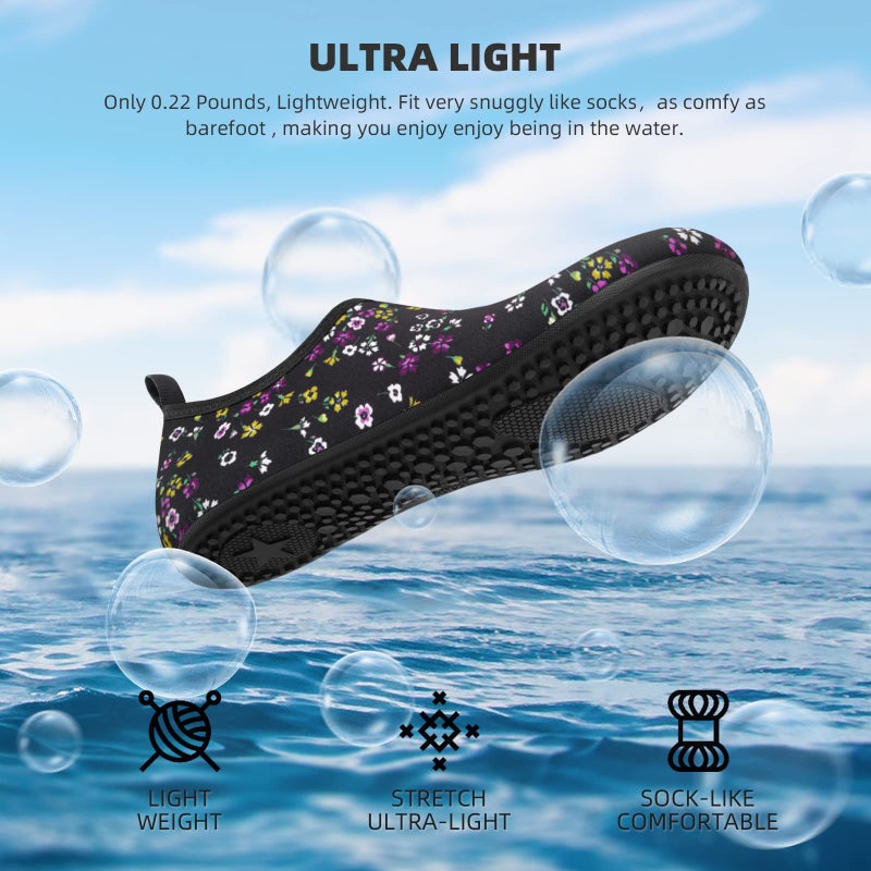 ATHMILE Water Shoes for Women Men Quick-Dry Aqua Socks Swim Beach Barefoot Yoga Exercise Wear Sport Accessories Pool Camping Must Haves Adult Youth Size - Image 4