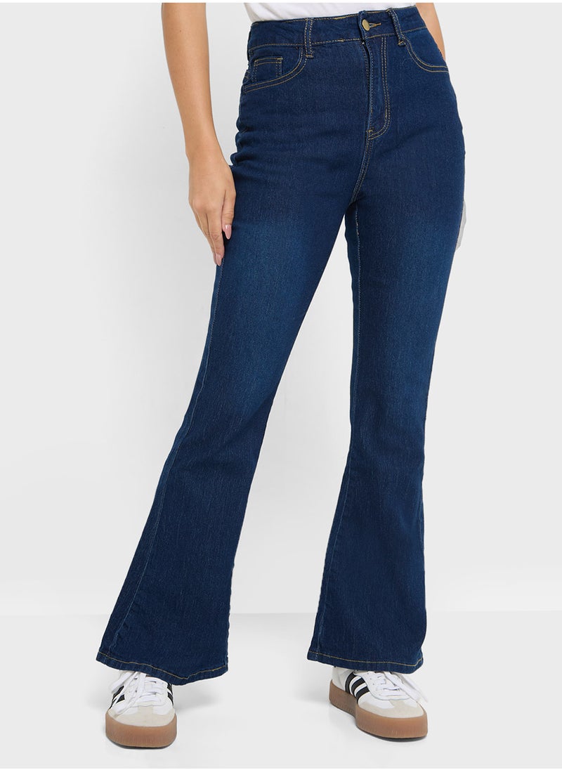 Ginger - High Rise Flared Jeans - Image 1
