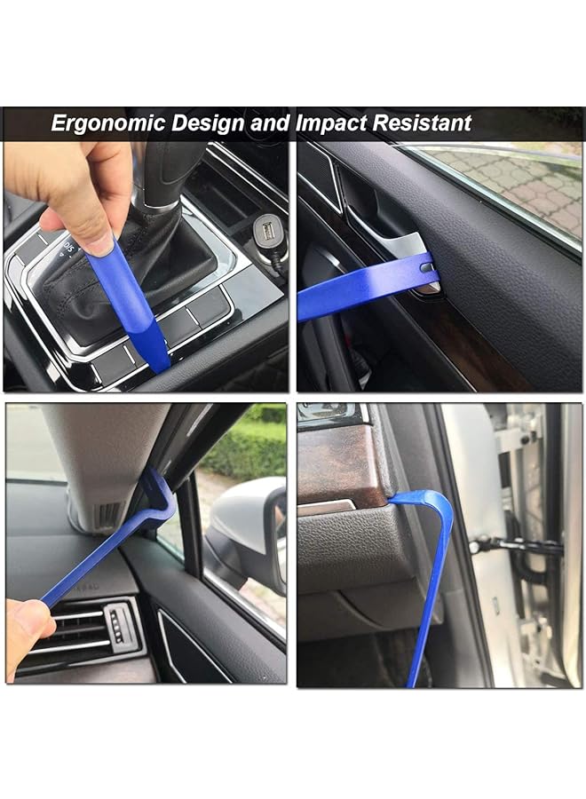 Bingcute Trim Removal Tool, Auto Panel Removal Tool Car Interior Trim Kit Fastener Rivet Remover Plastic Pry Tool For Automotive Radio Stereo Dash, Car Upholstery Toolkit - Image 5