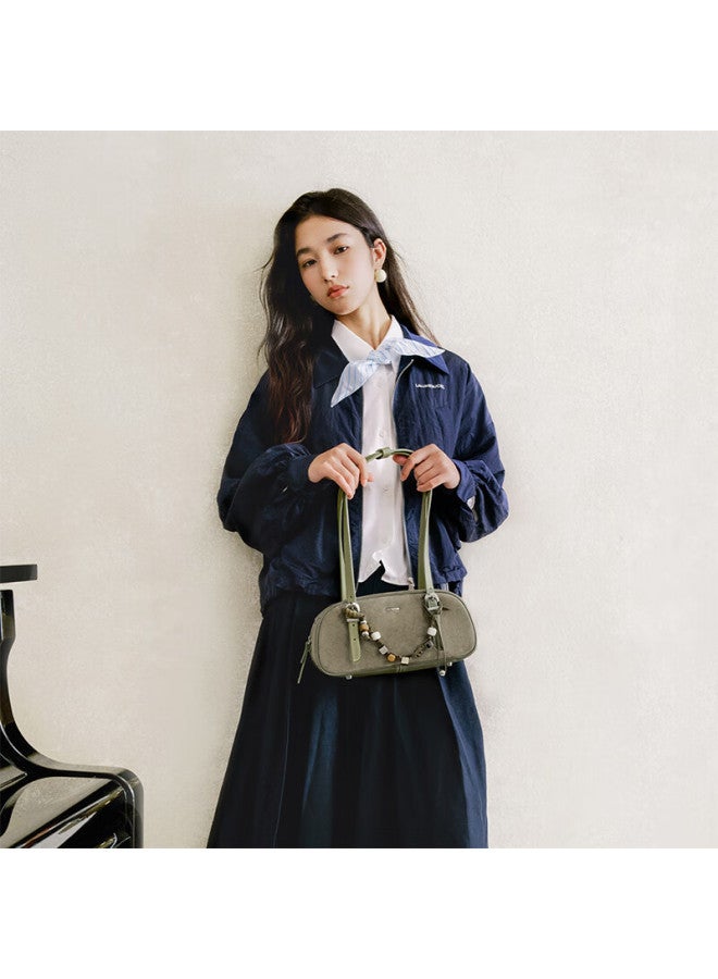Just Star Baguette Bag Women's New Shoulder Bag Luxury Boston Bowling Bag Underarm Bag Birthday Gift For Women - Image 2