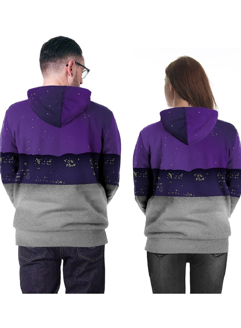 Loquat 3D Digital Printed Hooded Long Sleeved Women's Sweater  - Image 2