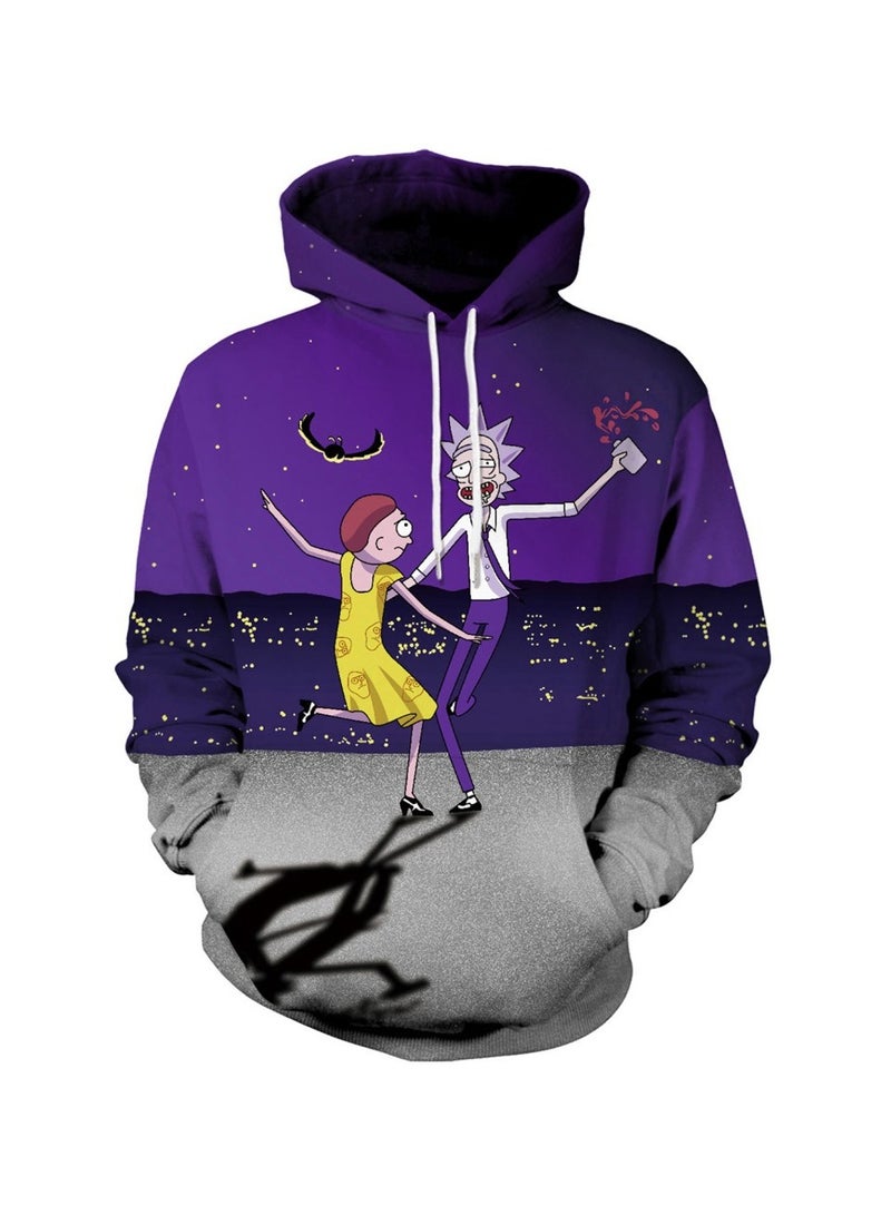 Loquat 3D Digital Printed Hooded Long Sleeved Women's Sweater  - Image 1