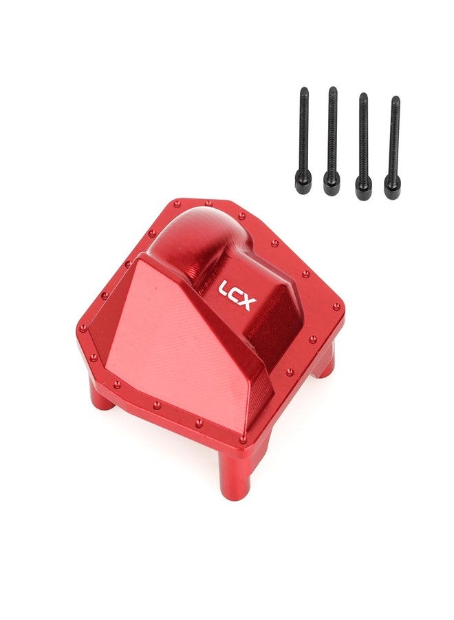 LCX سيارة سباق LCX 1/6 RC Crawler من الألومنيوم CNC المحور الأمامي الخلفي AR90 غطاء الترس التفاضلي لسيارة RC Axial SCX6 AXI05000، ملحقات Patrs (أحمر) - Image 3