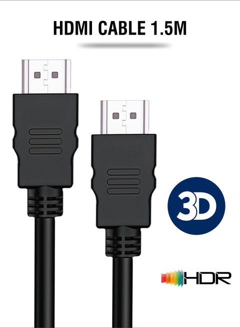 VISIO HDMI Cable 1.5m, High Speed HDMI 2.0 Cable 18Gbps, High Speed HDMI 2.0 Connectors, High Density PE Shielded Coating, UHD HDR Video Compatible with ARC HDTV 60Hz