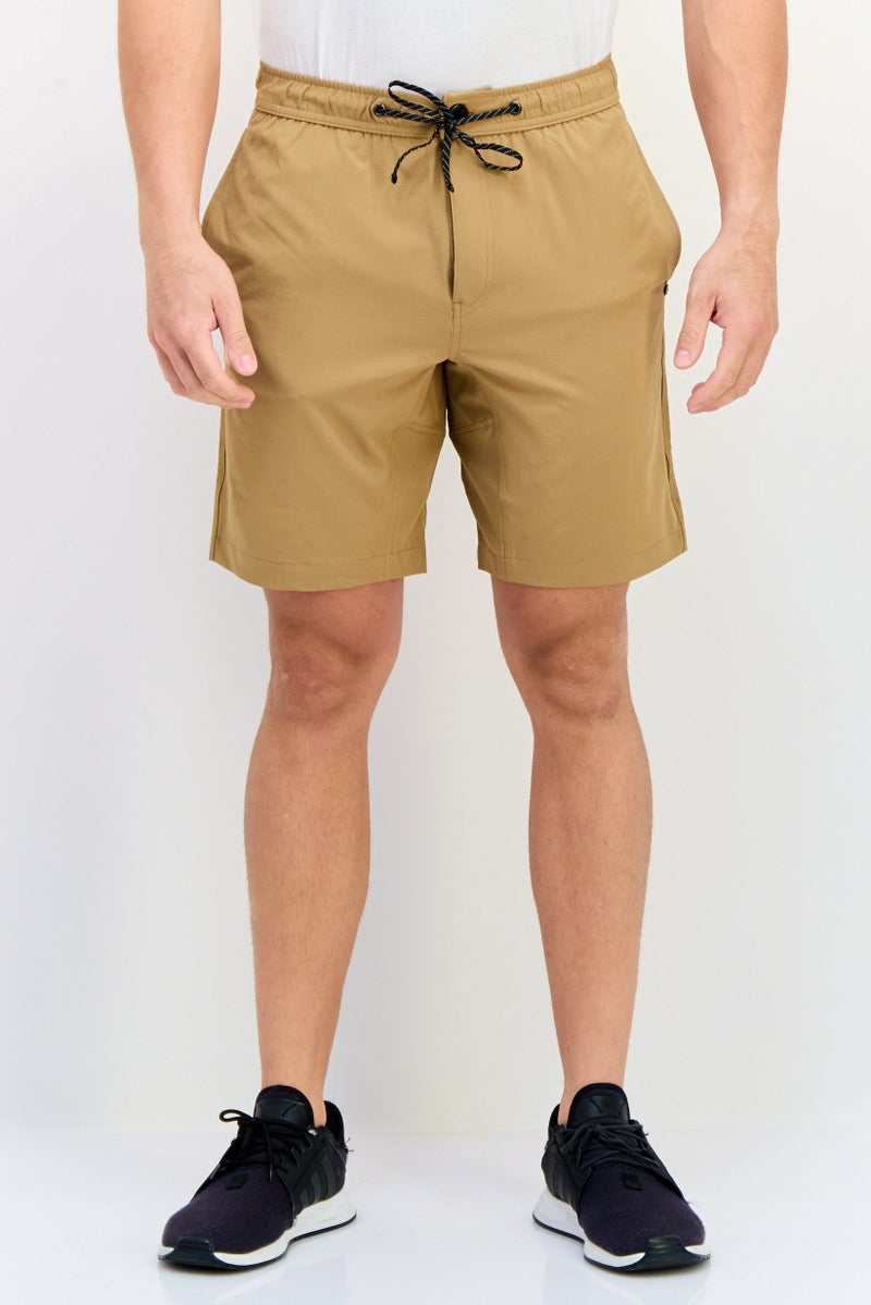 SKECHERS Men Sportswear Fit Outdoor Shorts, Tan - Image 1