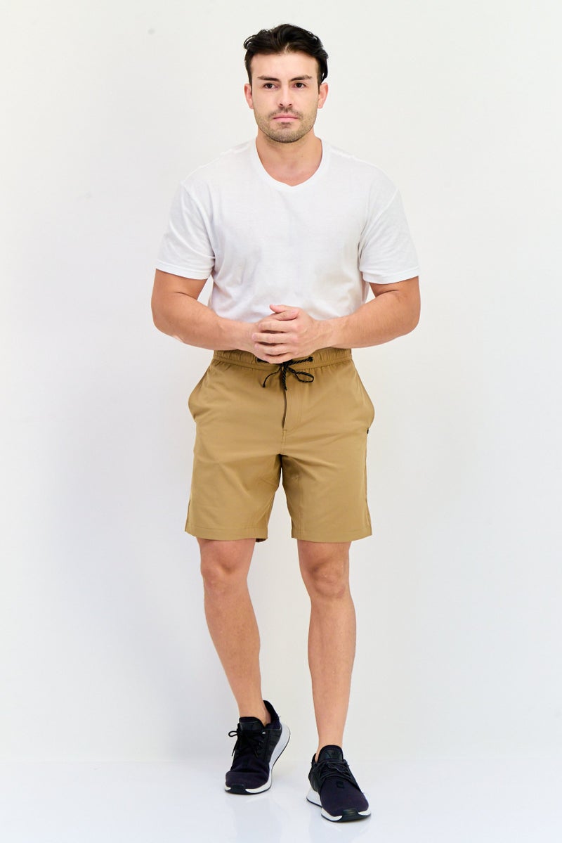 SKECHERS Men Sportswear Fit Outdoor Shorts, Tan - Image 4
