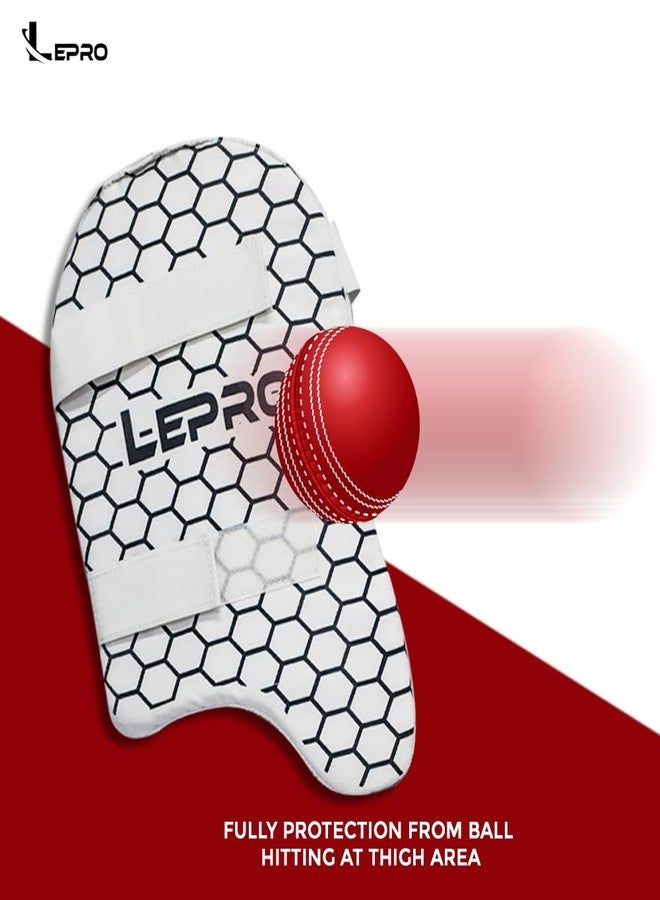 LEPRO Thigh Pad, Cricket Thigh Guard Pad Protector Club Foam Padded Super Lightweight (Boy, Pack of 1) - Image 3