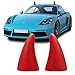 YGMONER 3D Devil Horns Sticker Easy to Find Car in Parking Lot Halloween Roof Decor Elasticity Foam Bull Horns Classic Red - Image 2