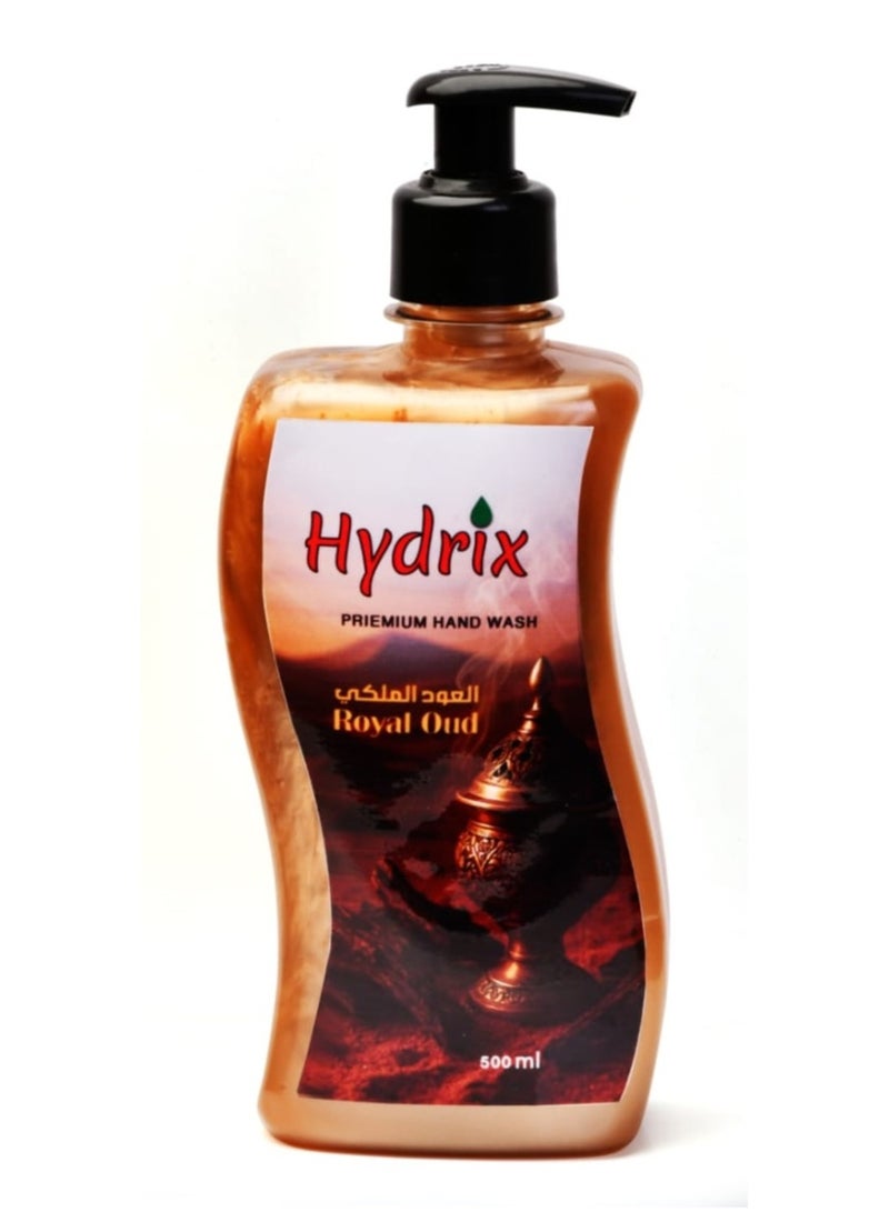 هايدريكس صابون يد بخلاصات (زيت جوز الهند+زيت النخيل) 500 مللى برائحة العود الملكى - Image 1